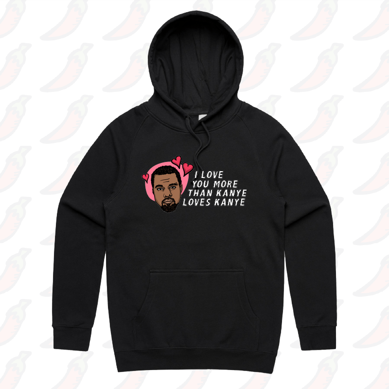 S / Black / Large Front Print Kanye Love ๐๐ฟ - Unisex Hoodie