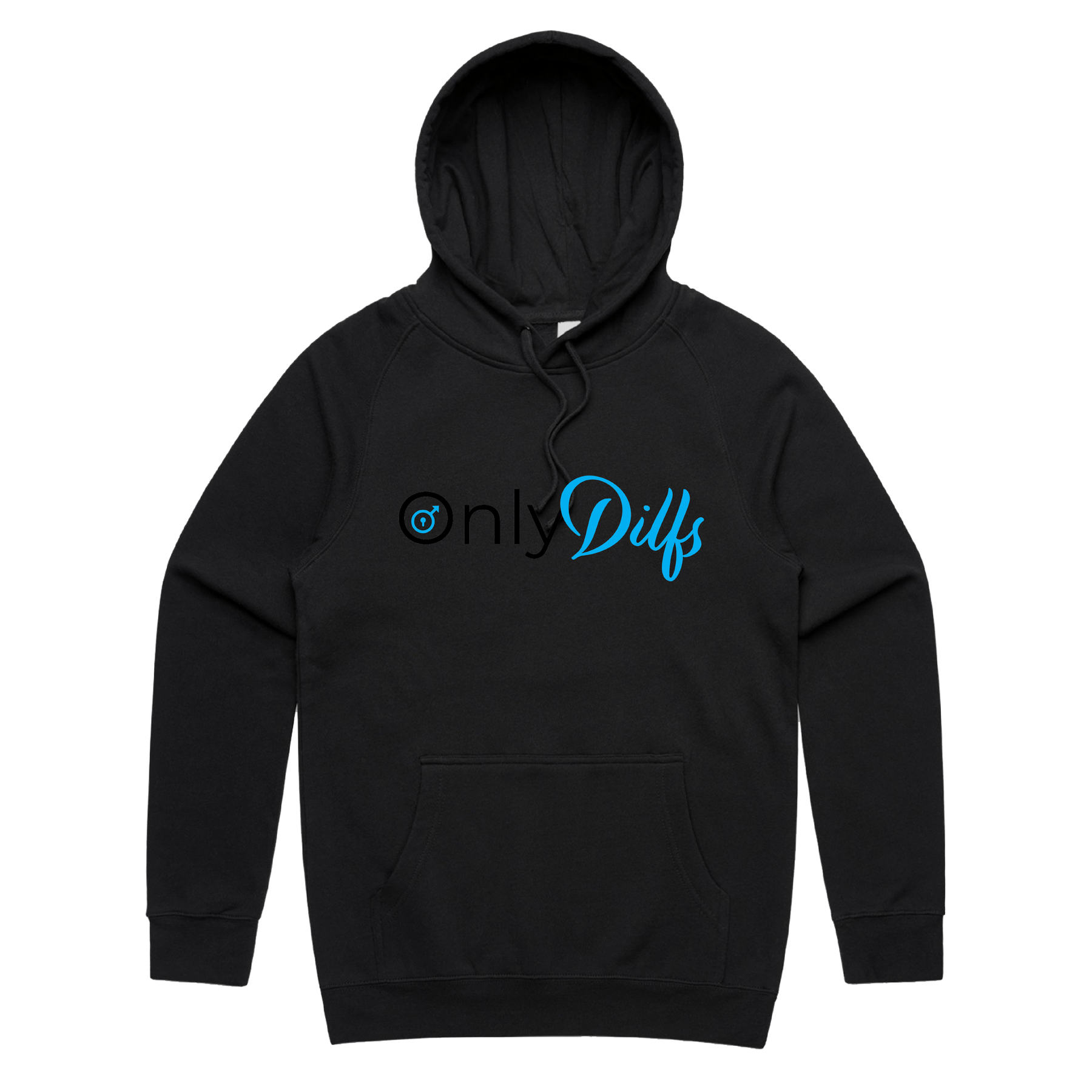 S / Black / Large Front Print Only Dilfs ๐จโ๐งโ๐ฆ๐ โ Unisex Hoodie