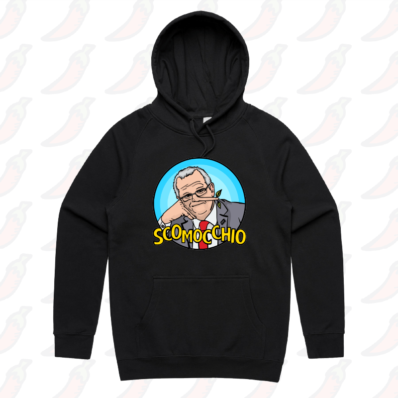 S / Black / Large Front Print Scomocchio ๐ โ Unisex Hoodie