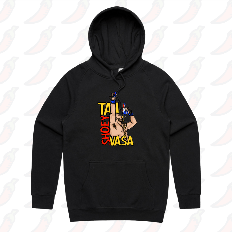 S / Black / Large Front Print Tai Shoey Vasa ๐๐ฅ โ Unisex Hoodie