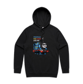 S / Black / Large Front Print Thomas The Dank Engine ๐ - Unisex Hoodie