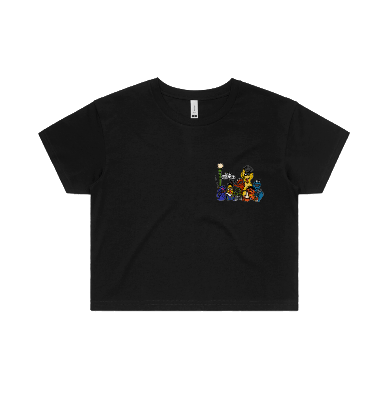 S / Black Sesame Gang 🥴 - Women's Crop Top