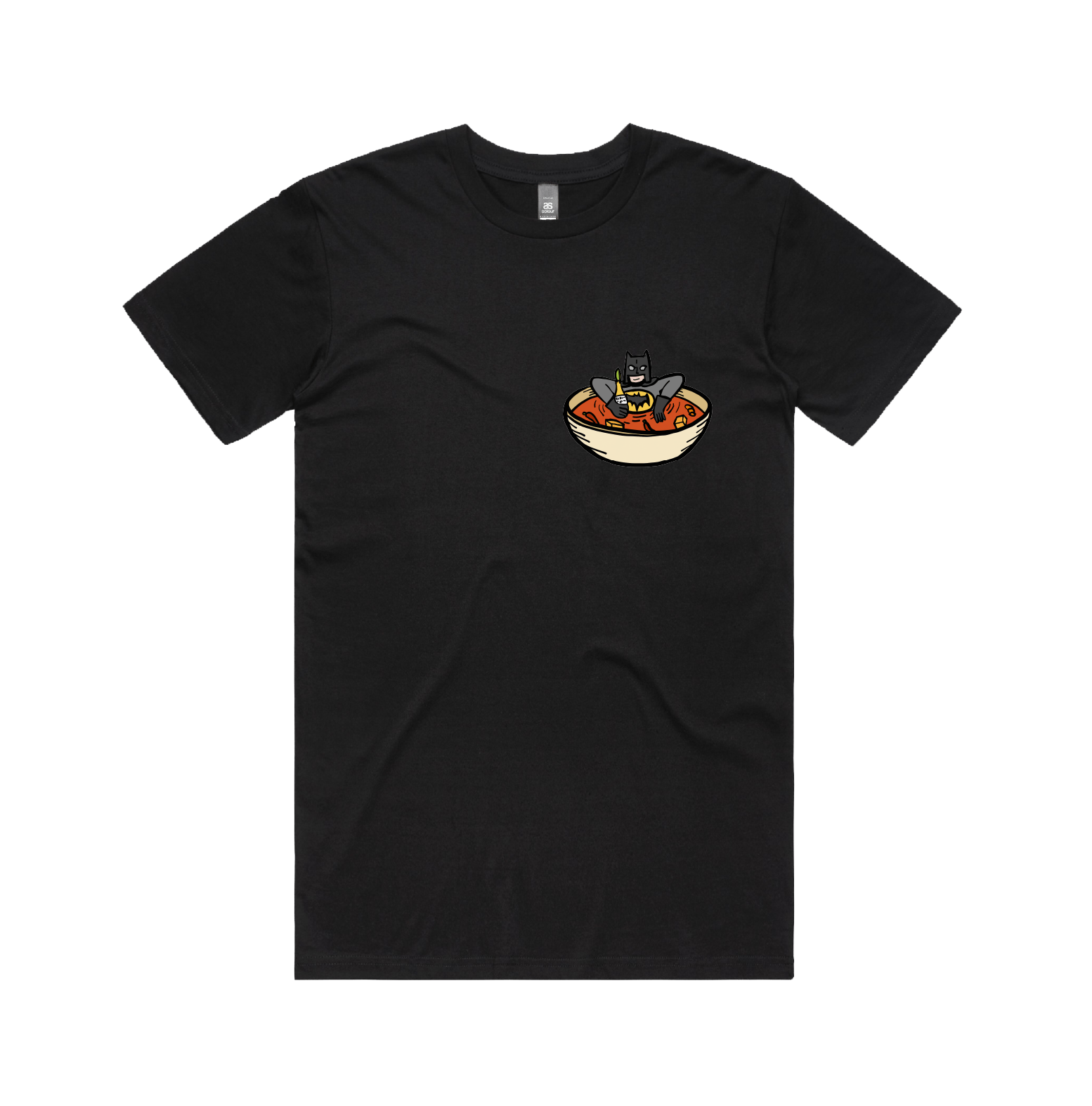 S / Black / Small Front Design Bat Soup ๐ฆ - Men's T Shirt
