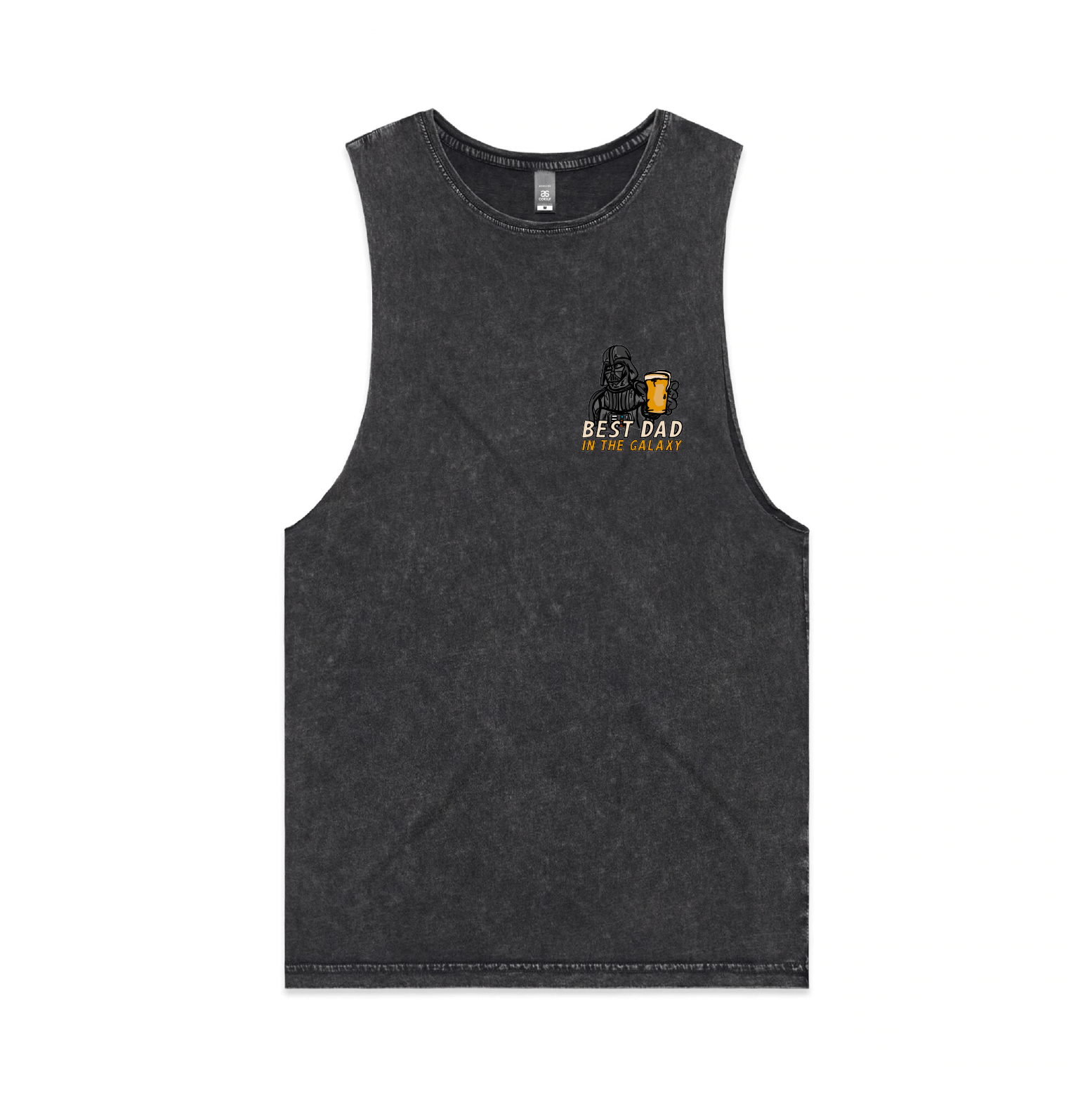 S / Black / Small Front Design Best Dad in the Galaxy 🌌 - Tank