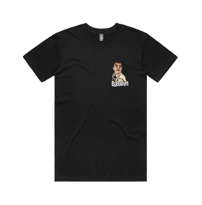 S / Black / Small Front Design Boom Boyle ๐จ - Men's T Shirt