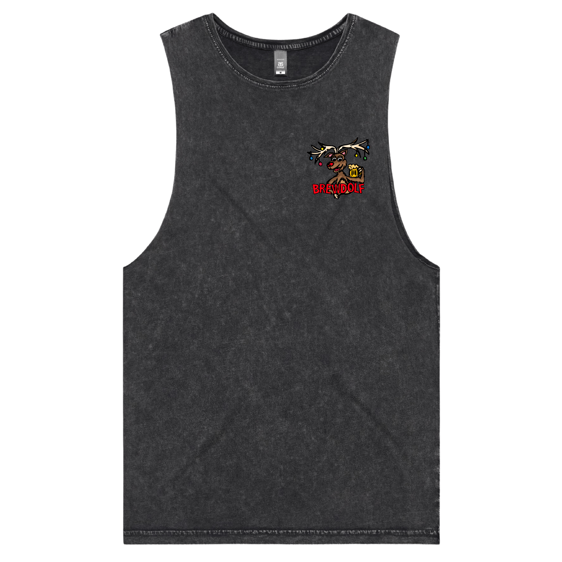 S / Black / Small Front Design Brewdolf ๐ฆ โ Tank