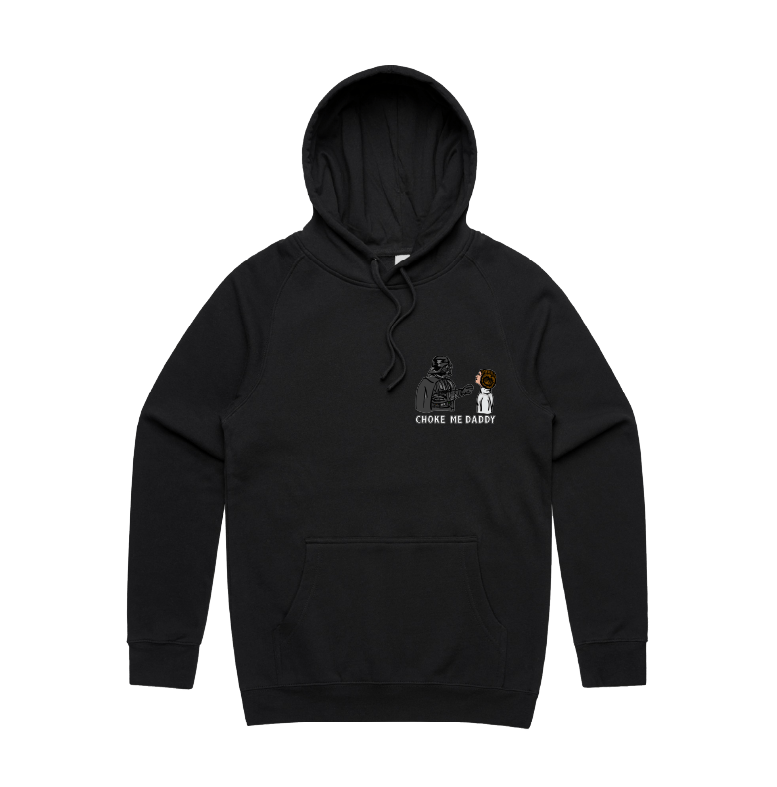 S / Black / Small Front Design Choke Me Daddy 😲 - Unisex Hoodie
