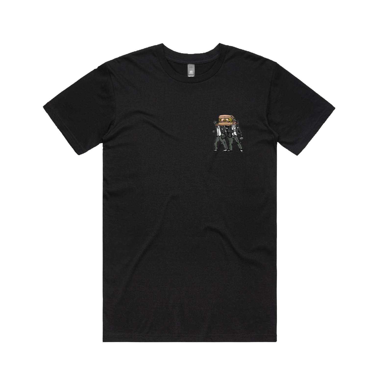 S / Black / Small Front Design Coffin Dance ⚰️ - Men's T Shirt