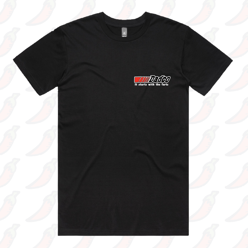 S / Black / Small Front Design Dadco ๐ง๐จ โ Men's T Shirt
