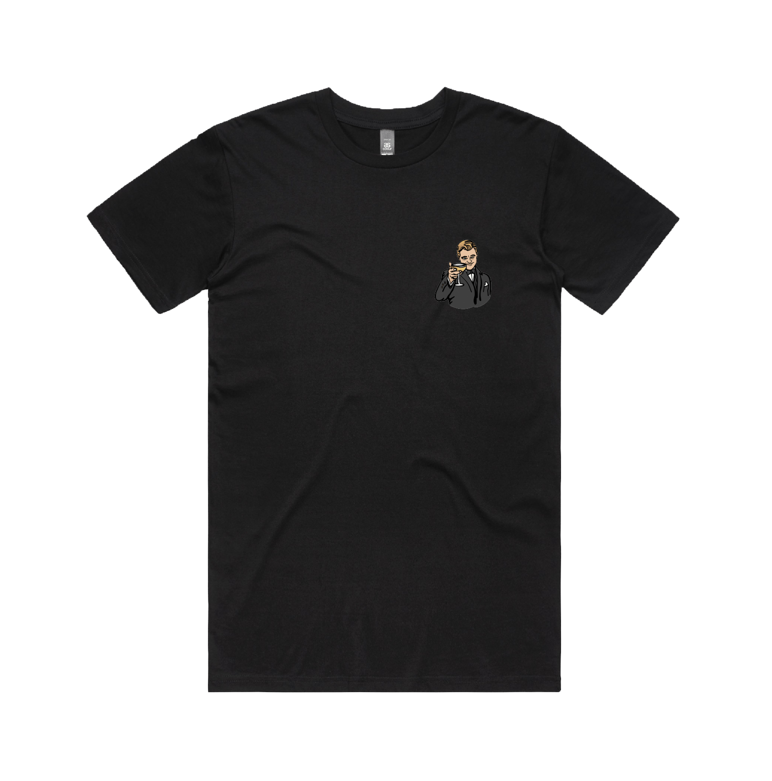 S / Black / Small Front Design DiCaprio Gatsby Cheers ๐ธ - Men's T Shirt