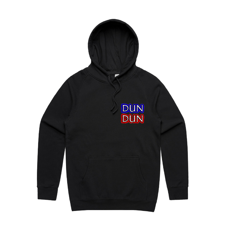 S / Black / Small Front Design Dun Dun ๐ - Unisex Hoodie