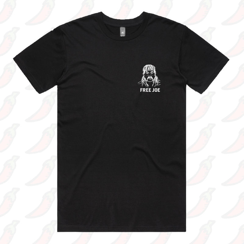 S / Black / Small Front Design Free Joe ๐ - Men's T Shirt