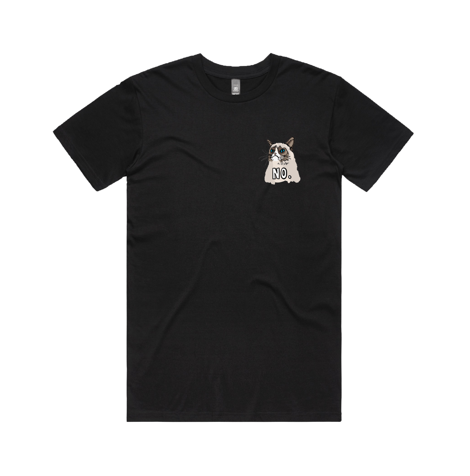 S / Black / Small Front Design Grumpy Cat! ๐พ - Men's T Shirt