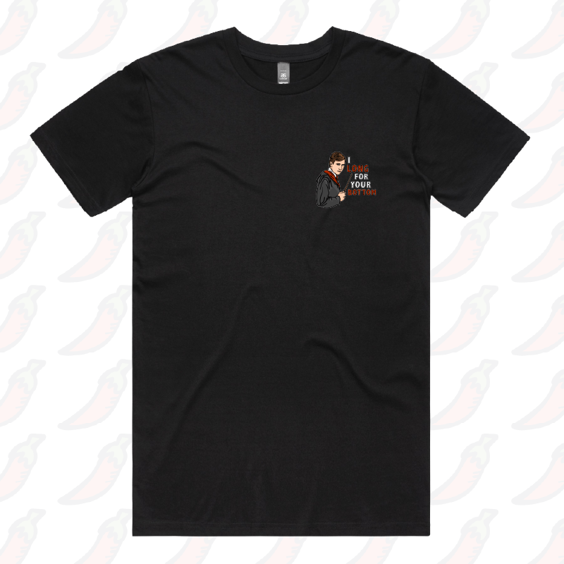 S / Black / Small Front Design I Long for your Bottom ๐โก - Men's T Shirt