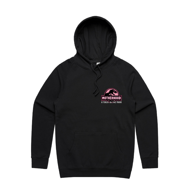 S / Black / Small Front Design Jurassic Mum 🦖 - Unisex Hoodie