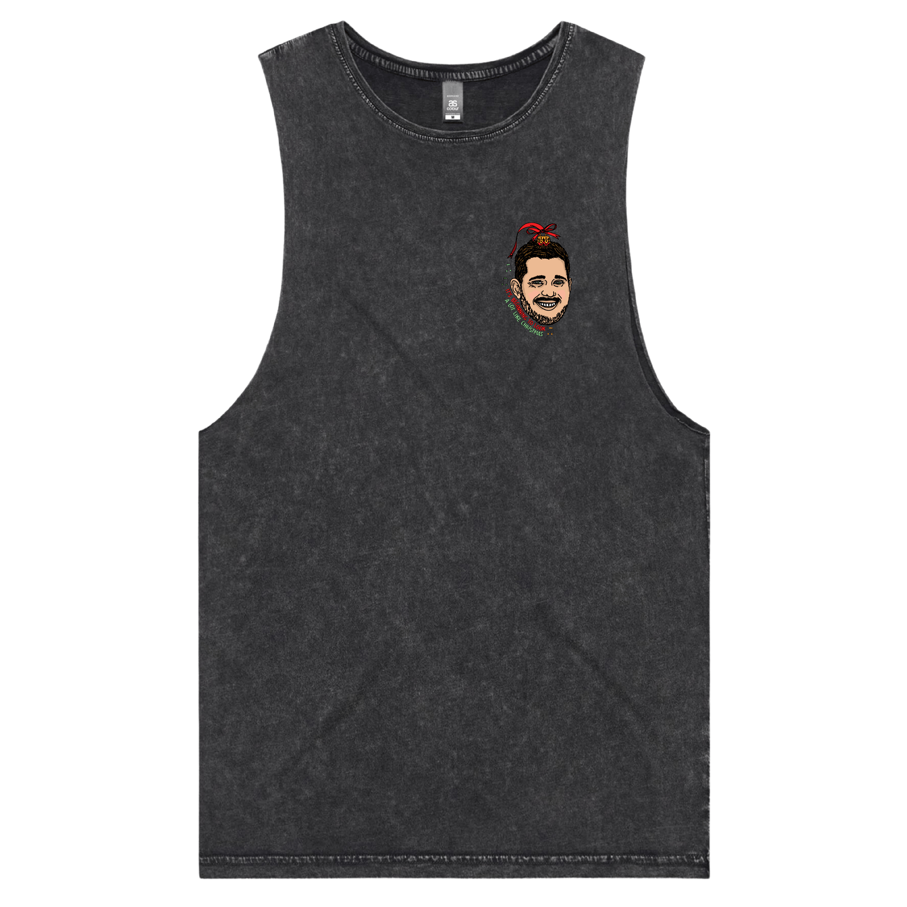 S / Black / Small Front Design Michael Bauble ๐ค๐ โ Tank