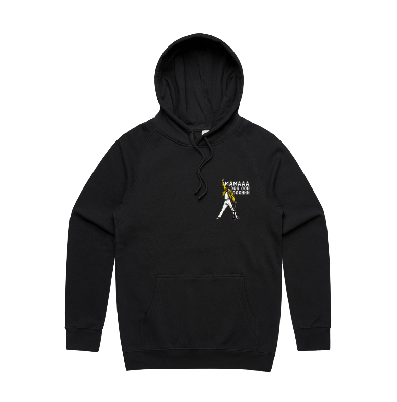 S / Black / Small Front Design Mummaaaaa ๐๏ธ - Unisex Hoodie