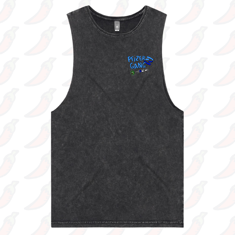 S / Black / Small Front Design Pfizer Gang 💉 - Tank