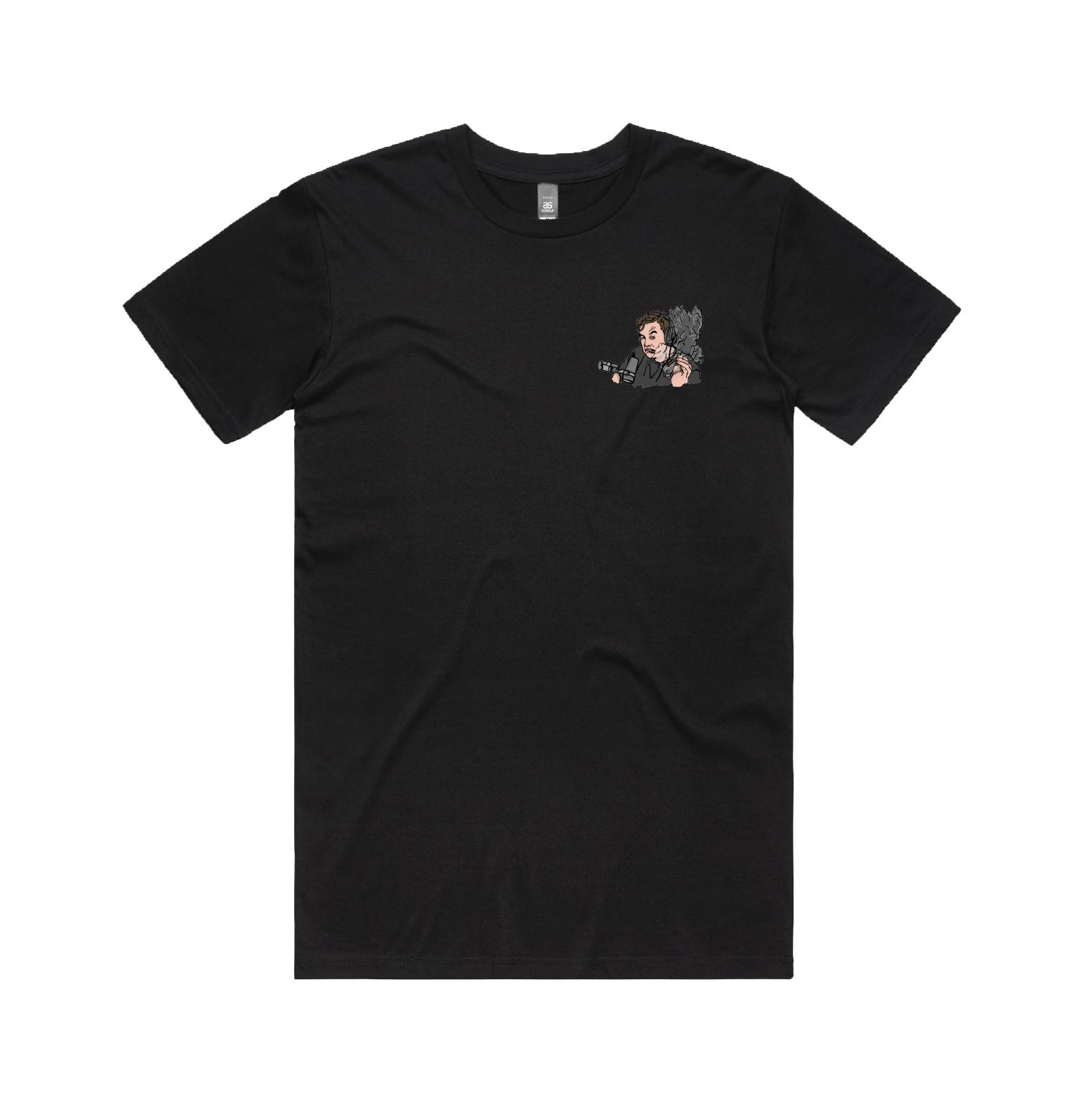 S / Black / Small Front Design Smokin' Elon 💨 - Men's T Shirt