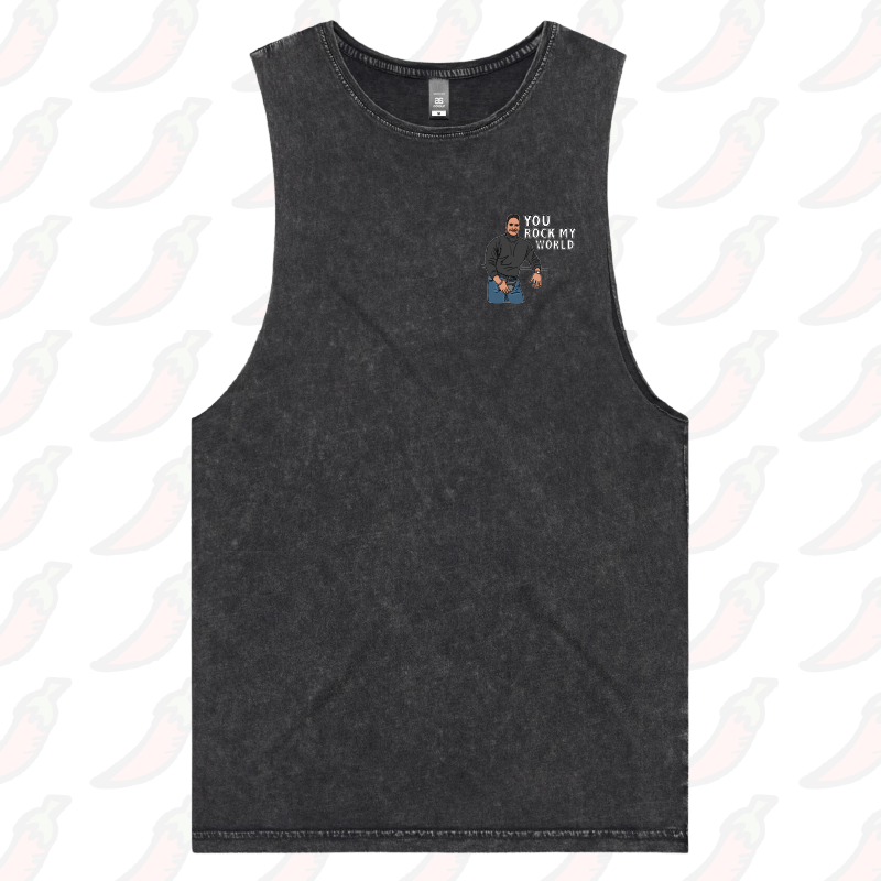 S / Black / Small Front Design U Rock My World ๐จ๐พ- Tank