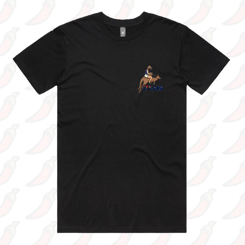 S / Black / Small Front Design Uber Roo ๐ฆ - Men's T Shirt
