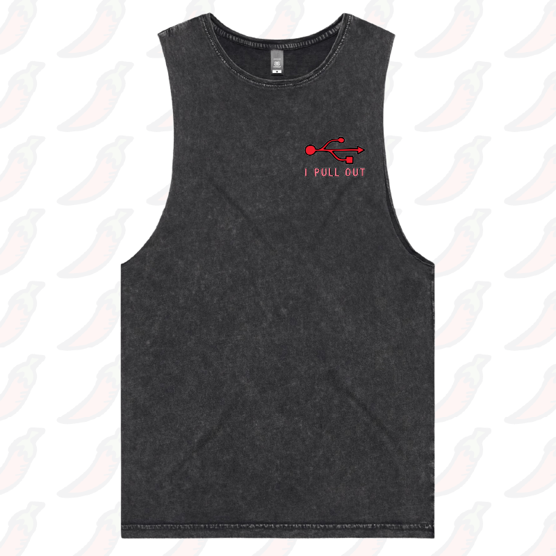 S / Black / Small Front Design USB PULL OUT ๐ โ Tank