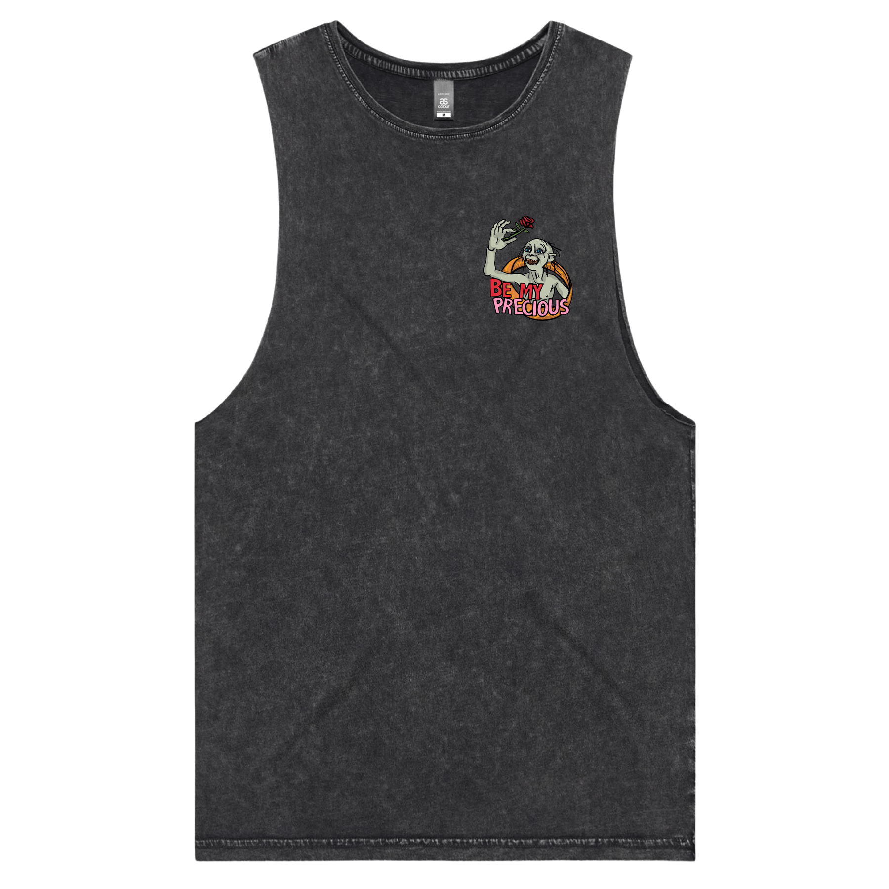 S / Black / Small Front Design Valentines Precious ๐น โ Tank