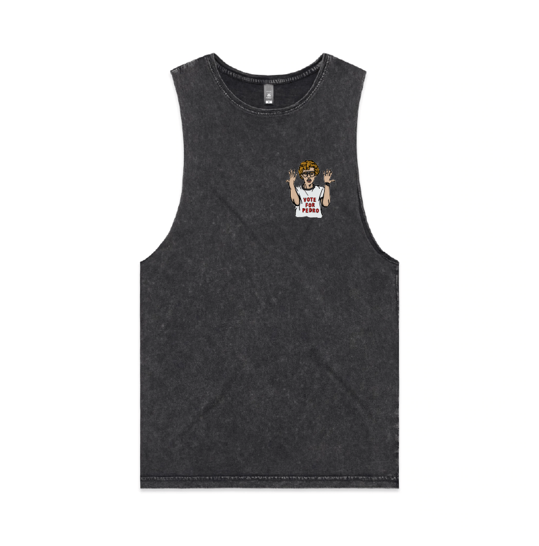 S / Black / Small Front Design Vote for Pedro 👓 - Tank