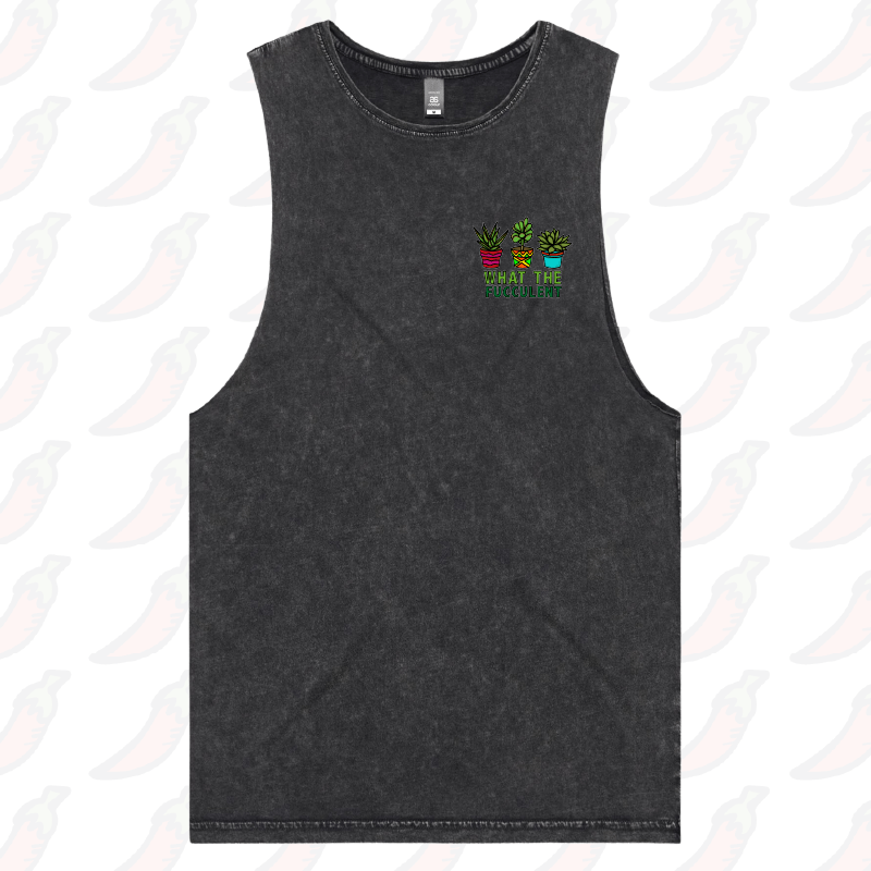 S / Black / Small Front Design What The Fucculent ๐ต โ Tank