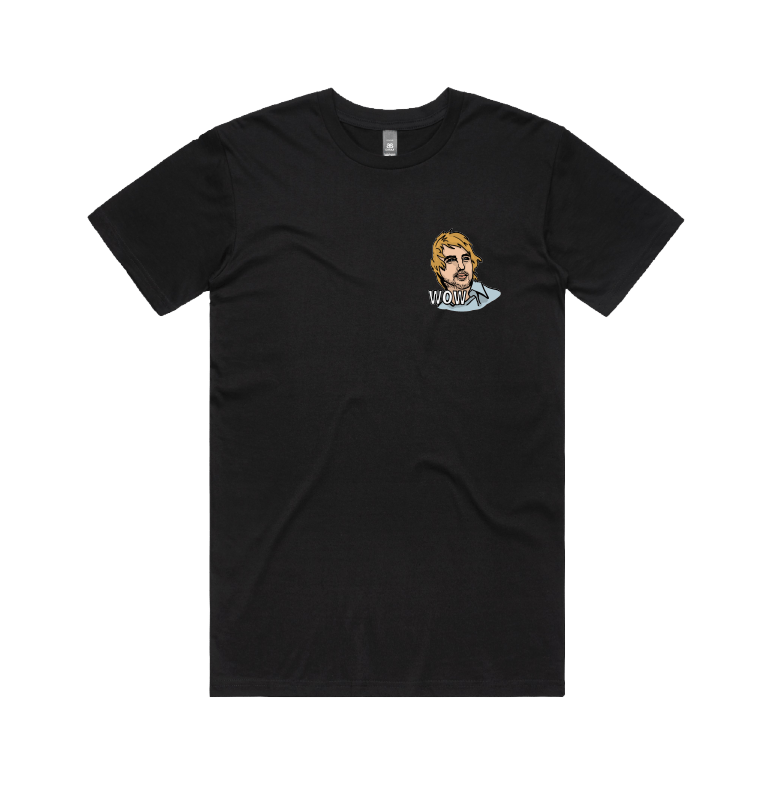 S / Black / Small Front Design Wow ๐ฒ - Men's T Shirt