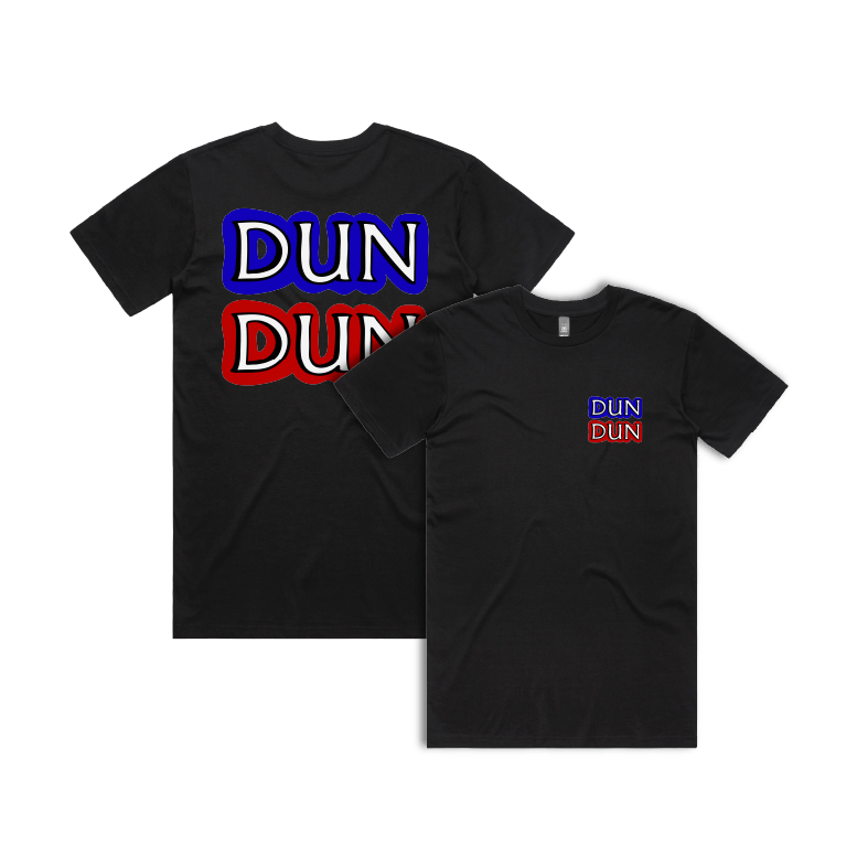 S / Black / Small Front & Large Back Design Dun Dun ๐ - Men's T Shirt