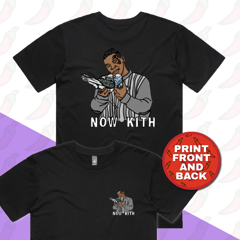 S / Black / Small Front & Large Back Design Tyson Now Kith ๐๏ธ - Men's T Shirt