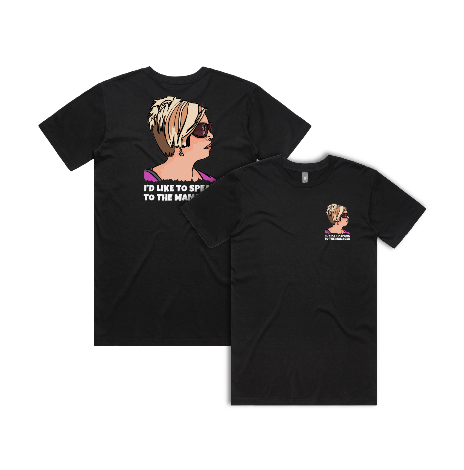 S / Black / Small Front & Large Back Design Unleash the Karen ๐ค - Men's T Shirt