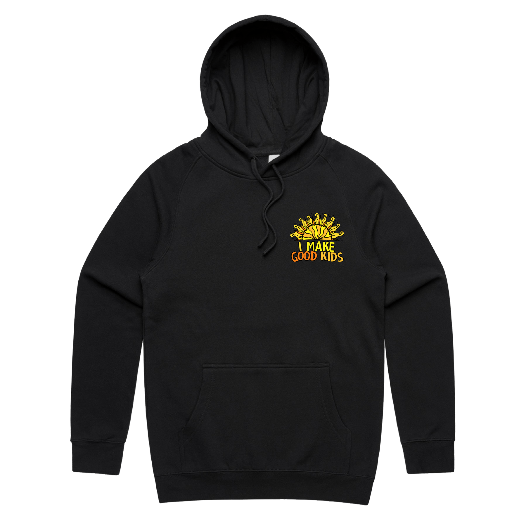 S / Black / Small Front Print I Make Good Kids ๐ฉโ๐งโ๐ฆ - Unisex Hoodie