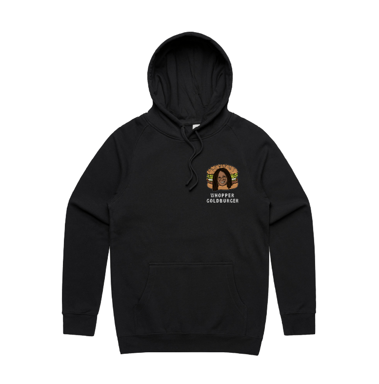 S / Black / Small Front Print Whopper Goldburger ๐ - Unisex Hoodie