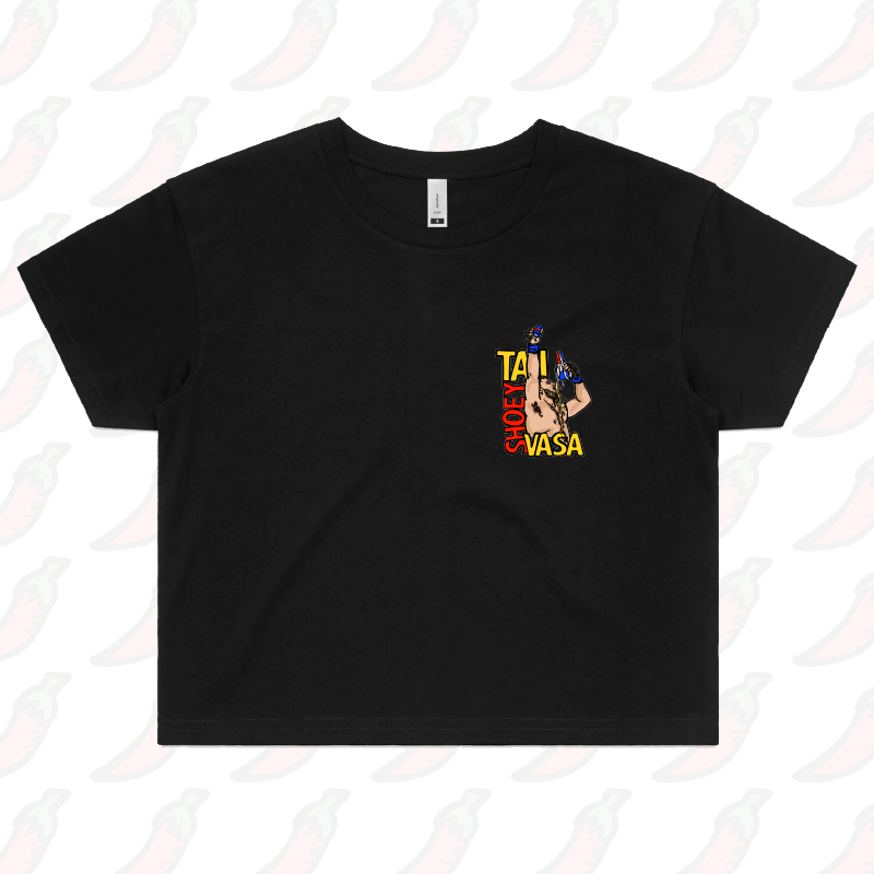 S / Black Tai Shoey Vasa 👟🥊 – Women's Crop Top