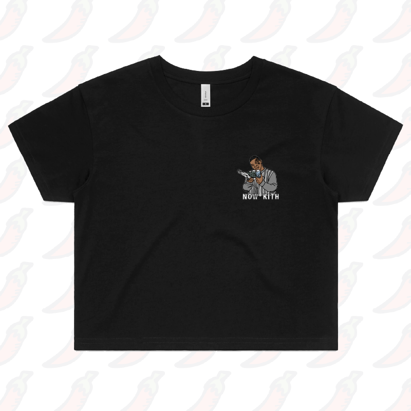 S / Black Tyson Now Kith 🕊️ - Women's Crop Top