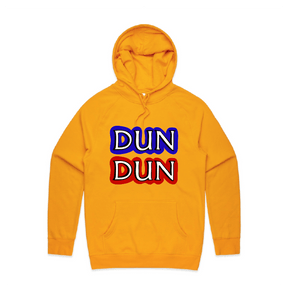 S / Gold / Large Front Design Dun Dun 🚔 - Unisex Hoodie