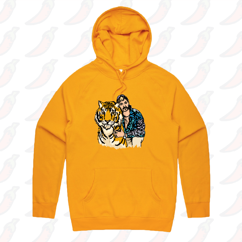 S / Gold / Large Front Design The King of Tigers ๐ฏ - Unisex Hoodie
