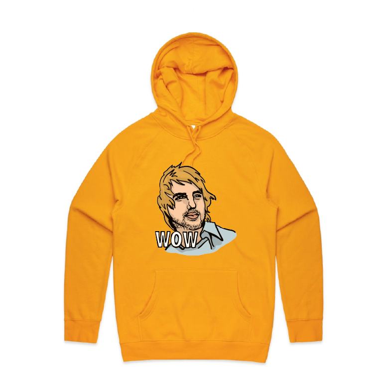 S / Gold / Large Front Design Wow ๐ฒ - Unisex Hoodie