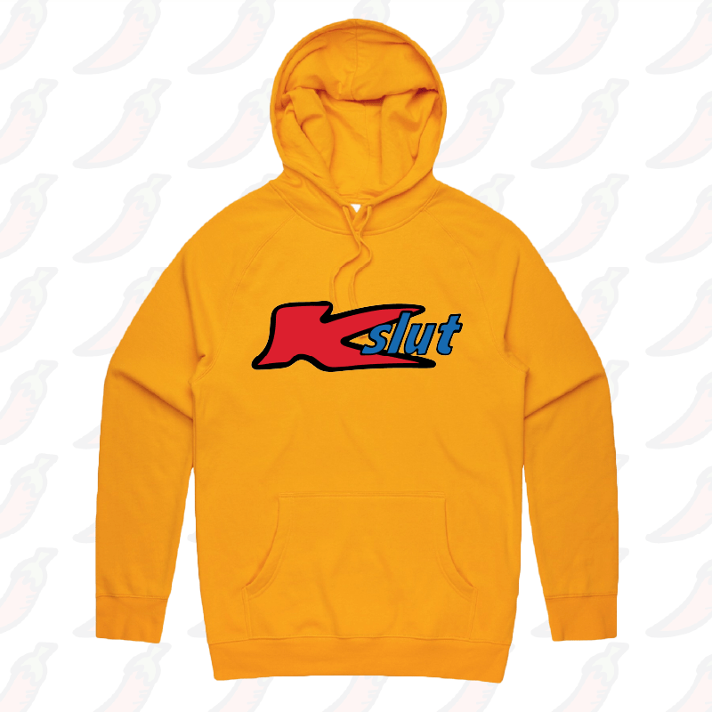 S / Gold / Large Front Print Klut 🛍️ - Unisex Hoodie