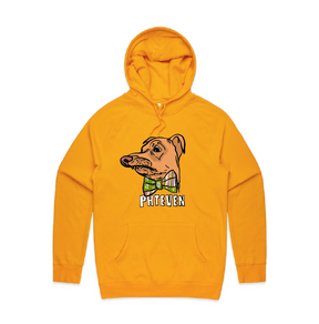 S / Gold / Large Front Print Phteven Good Boy 🐶 - Unisex Hoodie