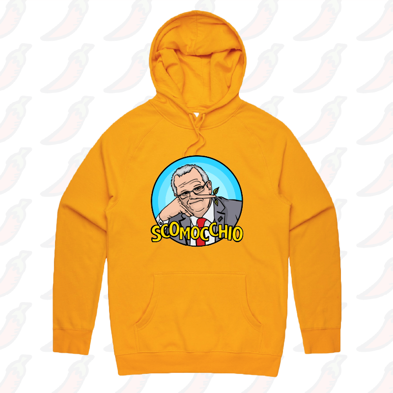 S / Gold / Large Front Print Scomocchio ๐ โ Unisex Hoodie