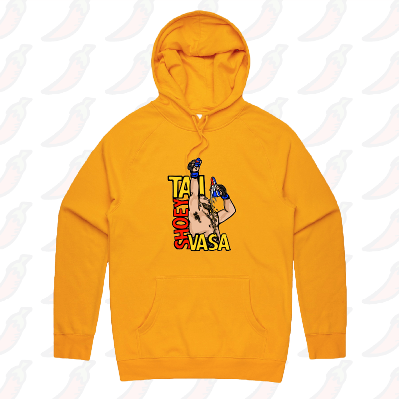 S / Gold / Large Front Print Tai Shoey Vasa ๐๐ฅ โ Unisex Hoodie