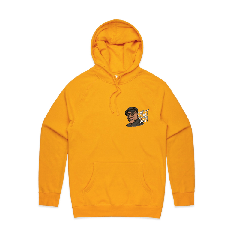 S / Gold / Small Front Design Happy Mother-F**king Day ๐ - Unisex Hoodie