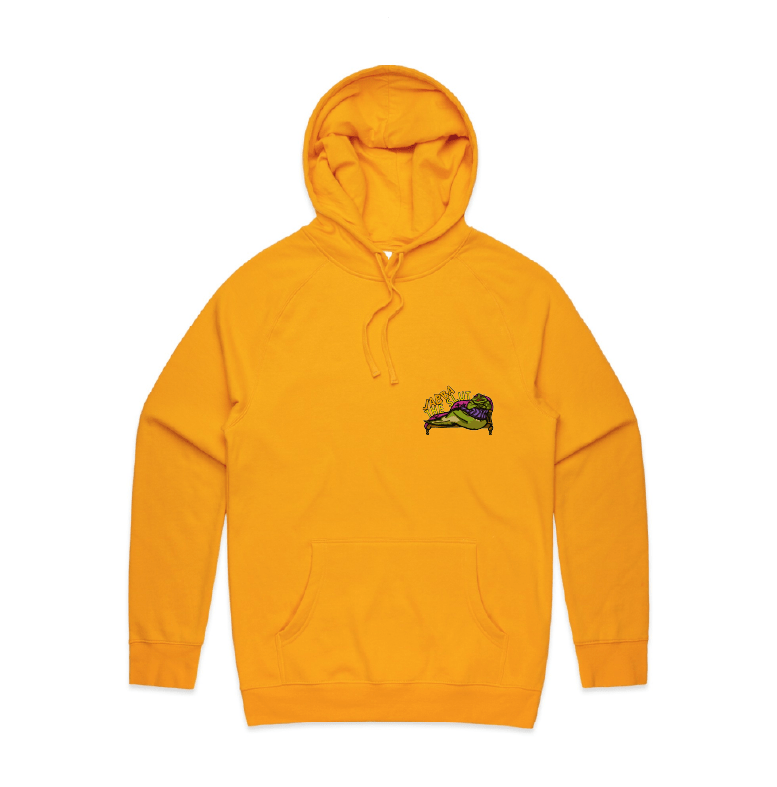 S / Gold / Small Front Design Jabba The Slut ⛓️ - Unisex Hoodie