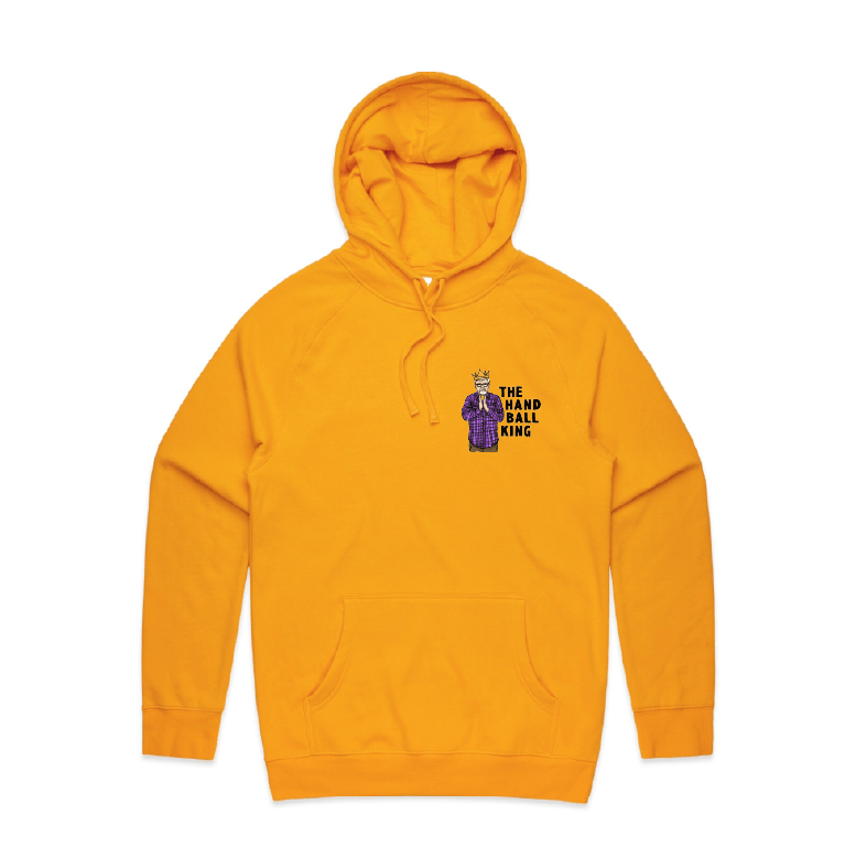 S / Gold / Small Front Print K Rudd Handball King ๐ - Unisex Hoodie
