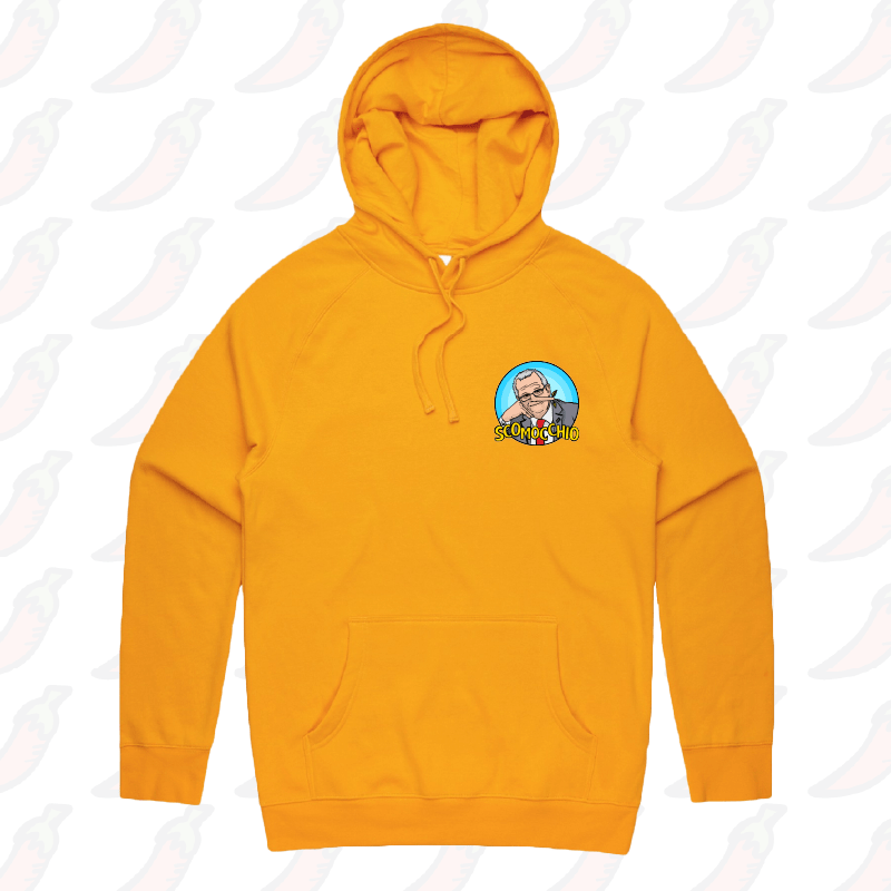 S / Gold / Small Front Print Scomocchio ๐ โ Unisex Hoodie