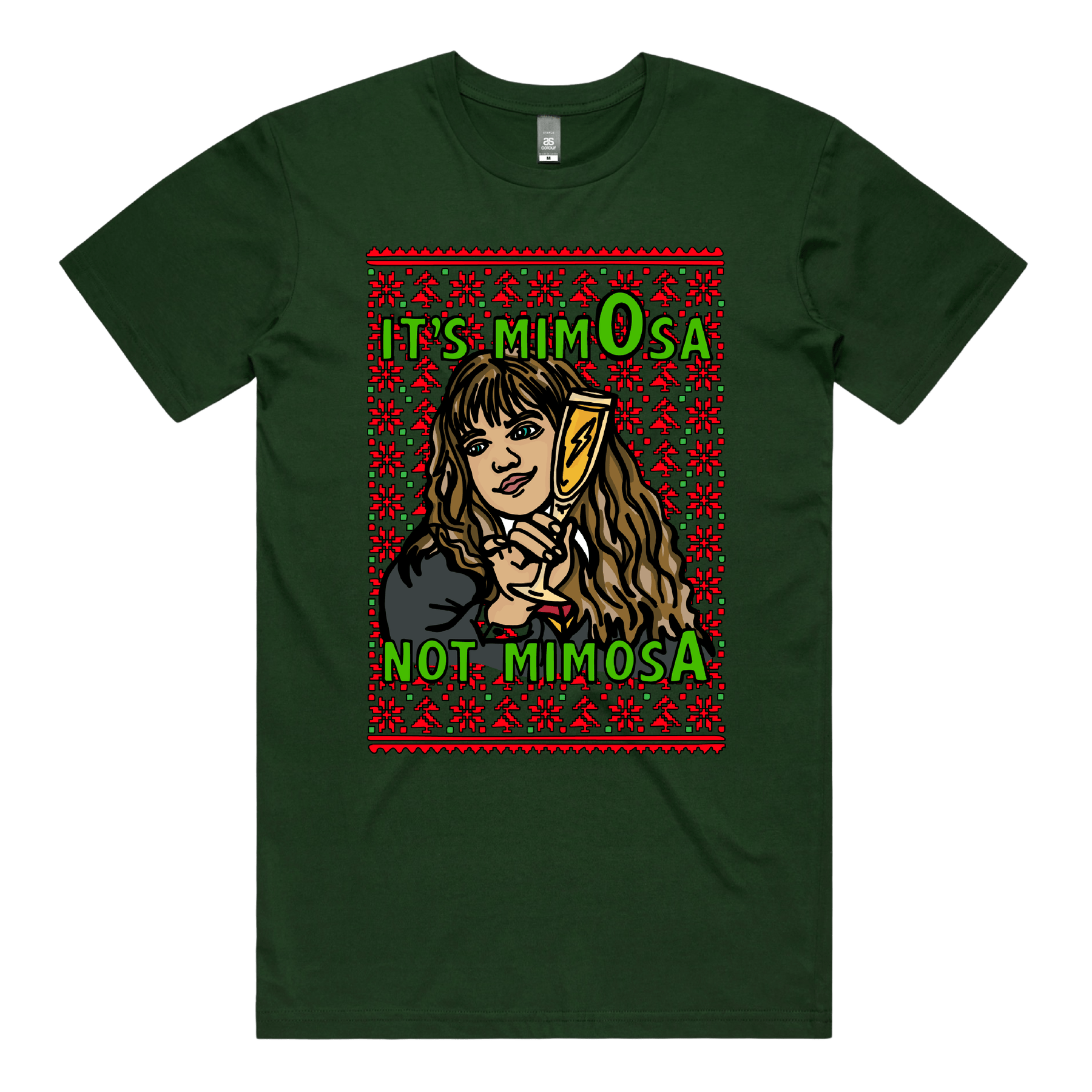 S / Green / Large Front Design Hermione Mimosa โก๐ฅ โ Men's T Shirt