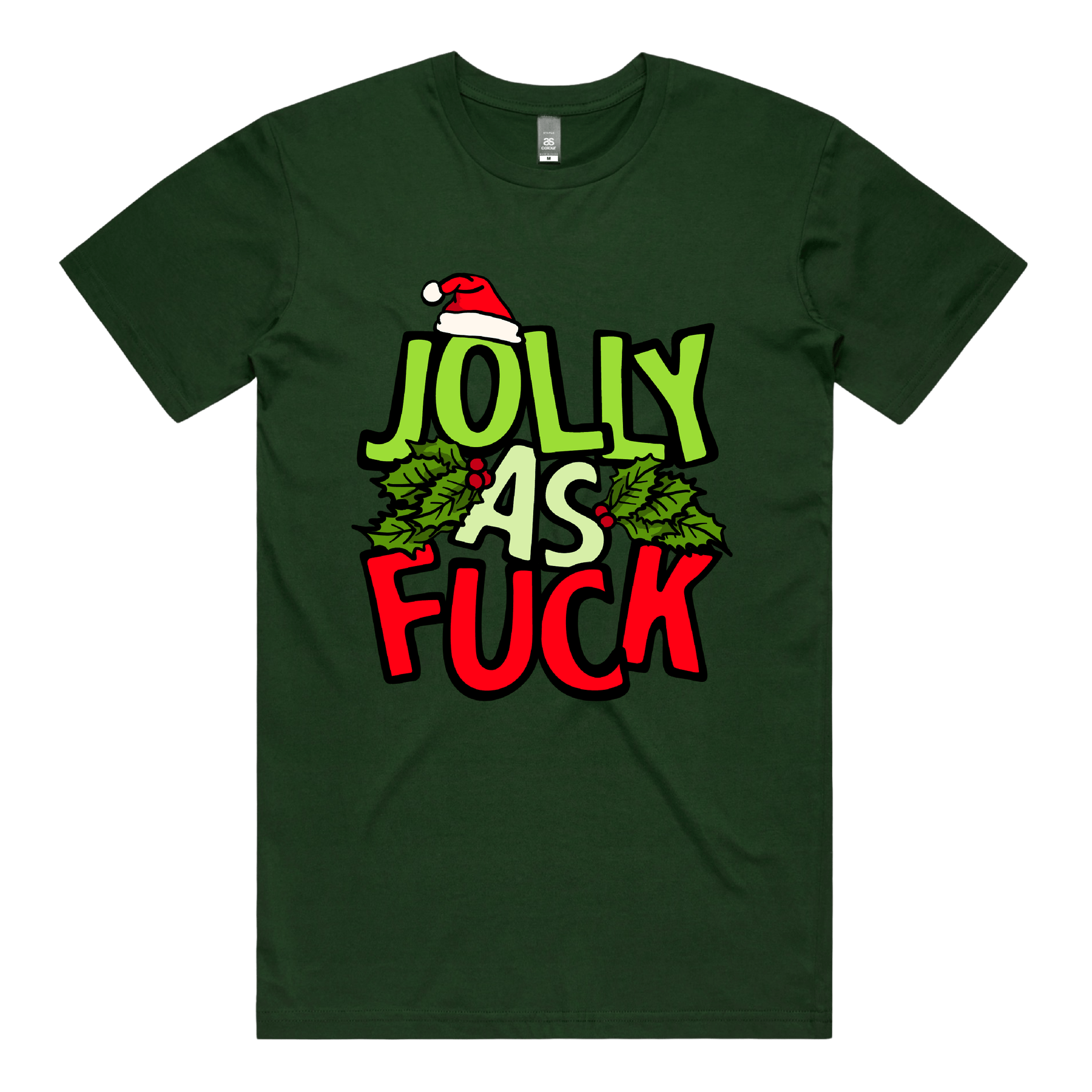 S / Green / Large Front Design Jolly As ๐๐ โ Men's T Shirt